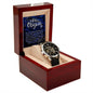 Men's Openwork Watch For Dad ~Luke 2:10-11~