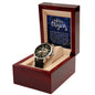 Men's Openwork Watch For Dad ~Luke 2:10-11~