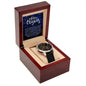 Men's Openwork Watch For Dad ~Luke 2:10-11~