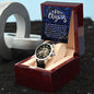 Men's Openwork Watch For Dad ~Luke 2:10-11~