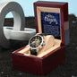 Men's Openwork Watch For Dad ~Luke 2:10-11~
