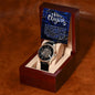 Men's Openwork Watch For Dad ~Luke 2:10-11~