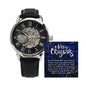 Men's Openwork Watch For Dad ~Luke 2:10-11~