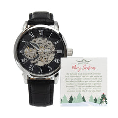 Men's Openwork Watch For Dad ~Colossians 3:14~