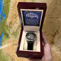 Men's Openwork Watch For Dad ~Luke 2:10-11~