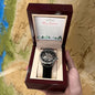 Men's Openwork Watch For Dad ~Colossians 3:14~