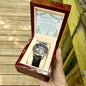 Men's Openwork Watch For Dad ~Acts 20:35~