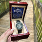 Men's Openwork Watch For Dad ~Luke 2:10-11~