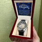 Men's Openwork Watch For Dad ~Luke 2:10-11~