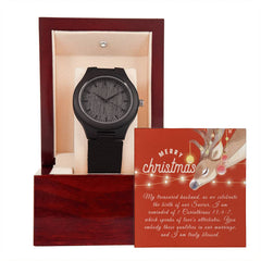 Wooden Watch For Husband ~Corinthians 13:4-7~