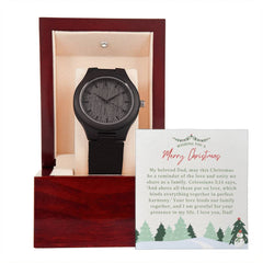 Wooden Watch For Dad ~Colossians 3:14~