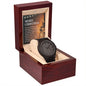 Wooden Watch For Dad ~Proverbs 20:7~