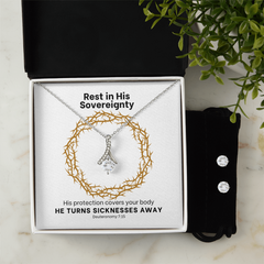 He Turns Sicknesses Away (Deuteronomy 7:15) | Alluring Beauty Necklace & Earring Set