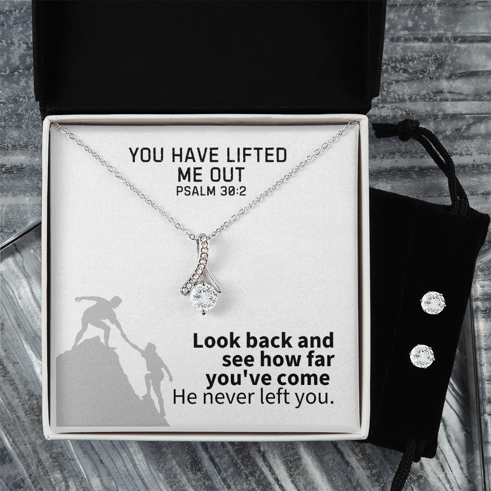 You Have Lifted Me Out (Psalm 30:2) | Alluring Beauty Necklace & Earring Set