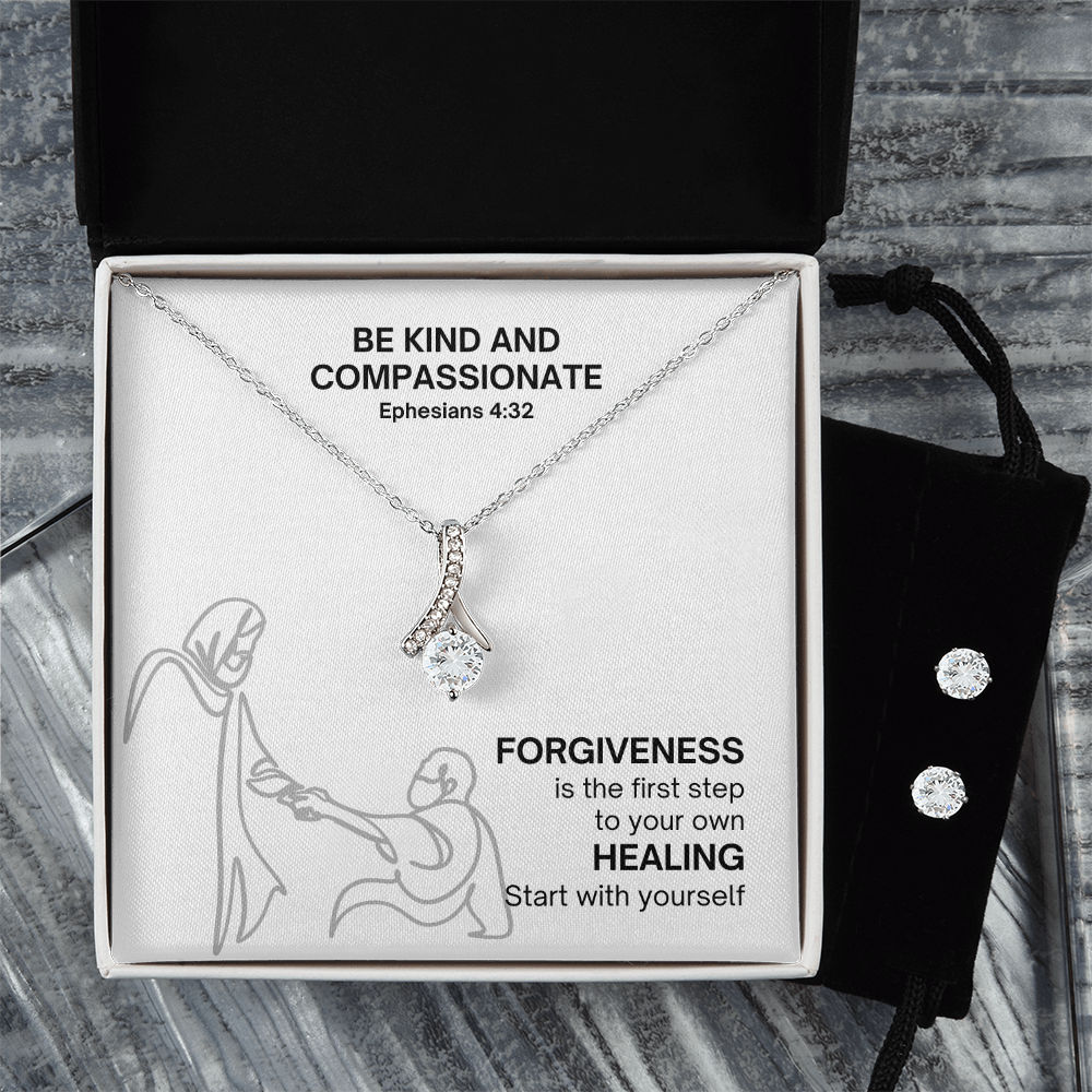 Be Kind And Compassionate (Ephesians 4:32) | Alluring Beauty Necklace & Earring Set