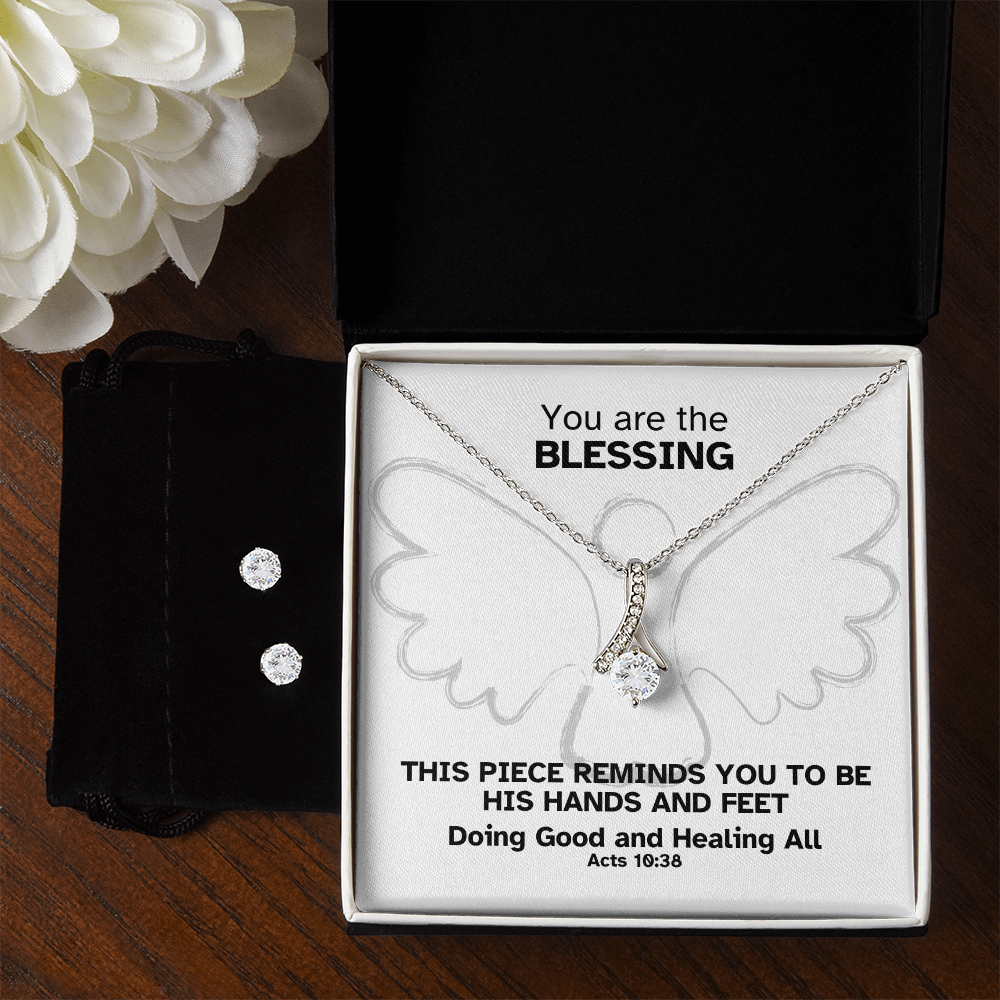 Doing Good And Healing All (Acts 10:38) | Alluring Beauty Necklace & Earring Set