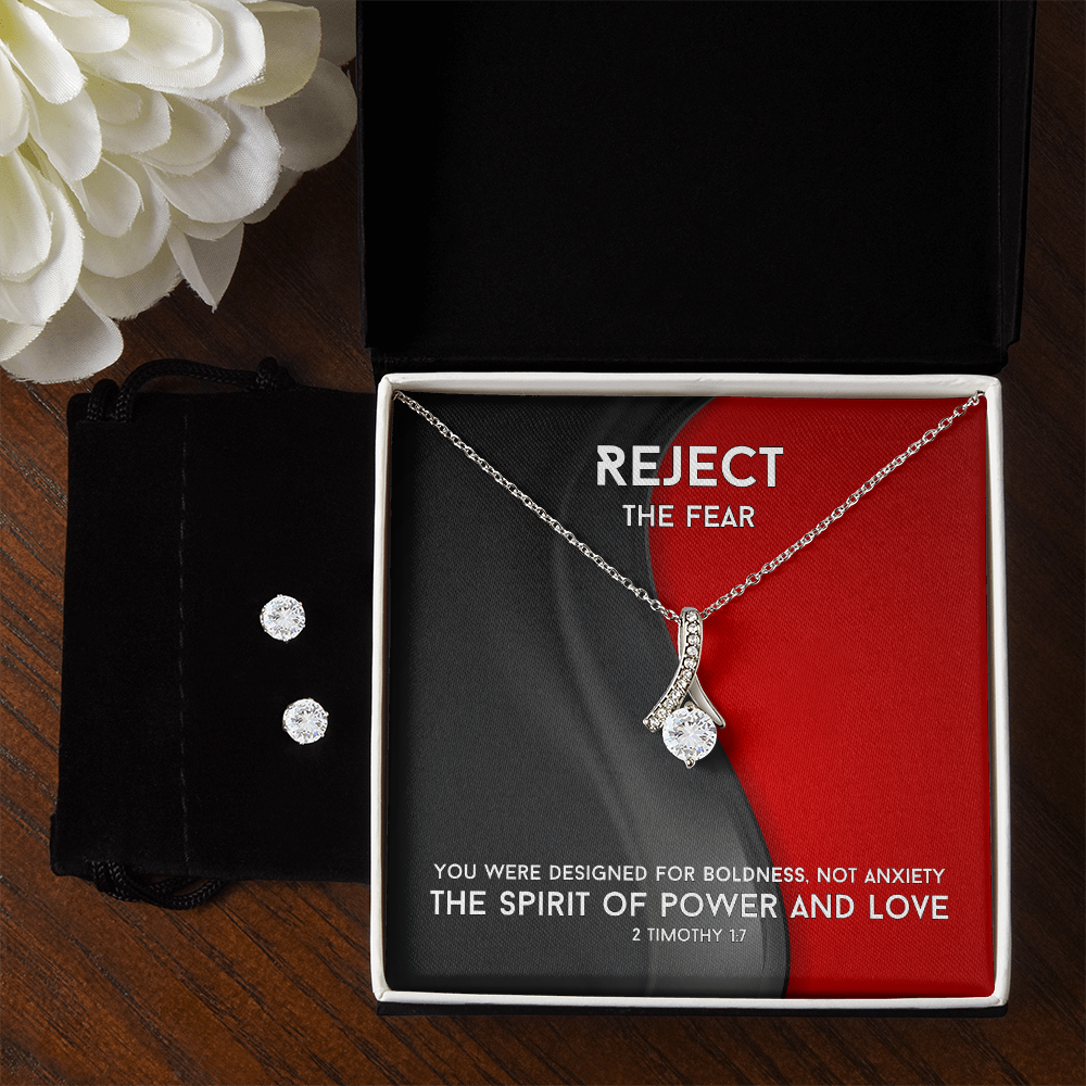 The Spirit Of Power And Love (2 Timothy 1:7) | Alluring Beauty Necklace & Earring Set