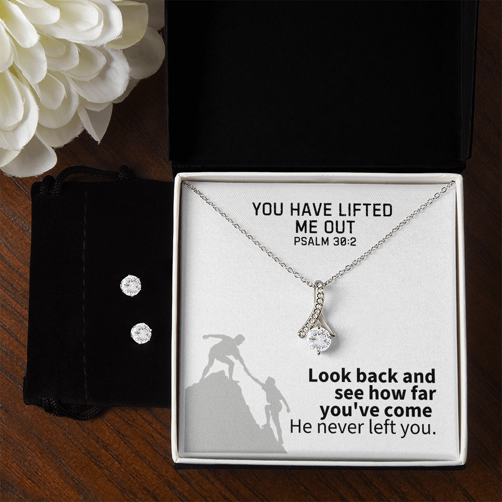 You Have Lifted Me Out (Psalm 30:2) | Alluring Beauty Necklace & Earring Set