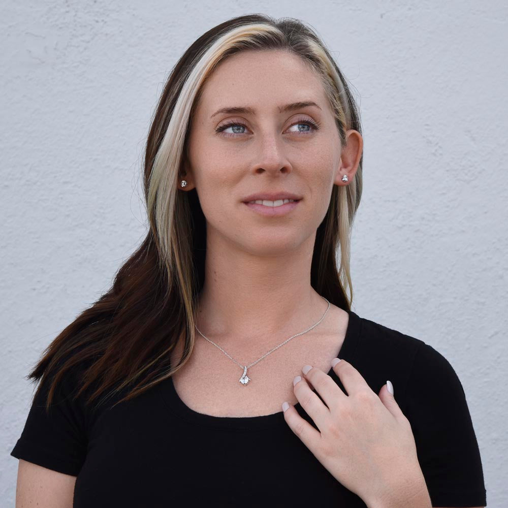 He Will Give  Rest (Matthew 11:28) | Alluring Beauty Necklace & Earring Set