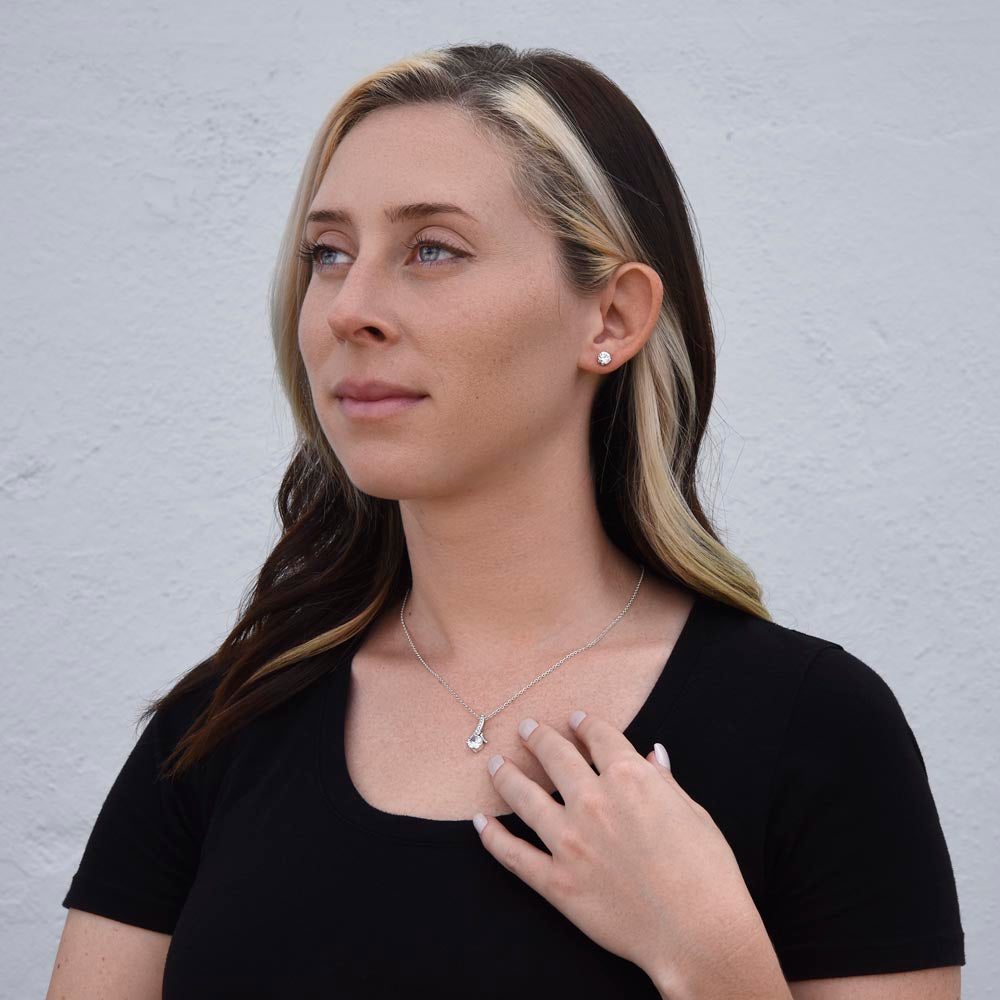 My Spirit Is Life And Peace (Romans 8:6) | Alluring Beauty Necklace & Earring Set