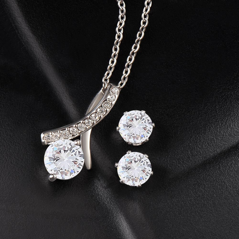 I Will Turn Your Mourning Into Joy (Jeremiah 31:13) | Alluring Beauty Necklace & Earring Set