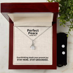Perfect Peace (Isaiah 26:3) | Alluring Beauty Necklace & Earring Set