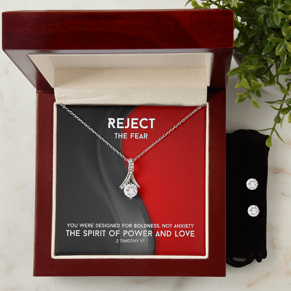The Spirit Of Power And Love (2 Timothy 1:7) | Alluring Beauty Necklace & Earring Set