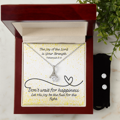 The Joy of the Lord Is Your Strength (Nehemiah 8:10) | Alluring Beauty Necklace & Earring Set