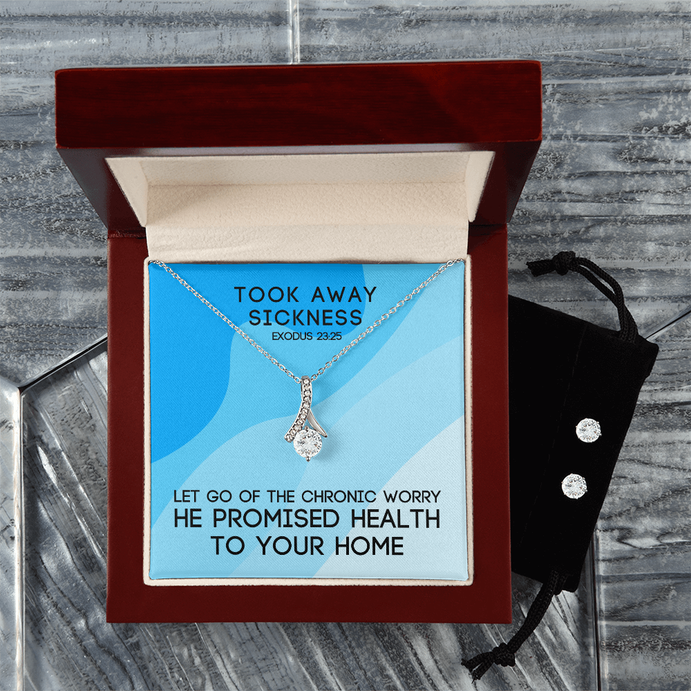 Took Away Sickness (Exodus 23:25) | Alluring Beauty Necklace & Earring Set