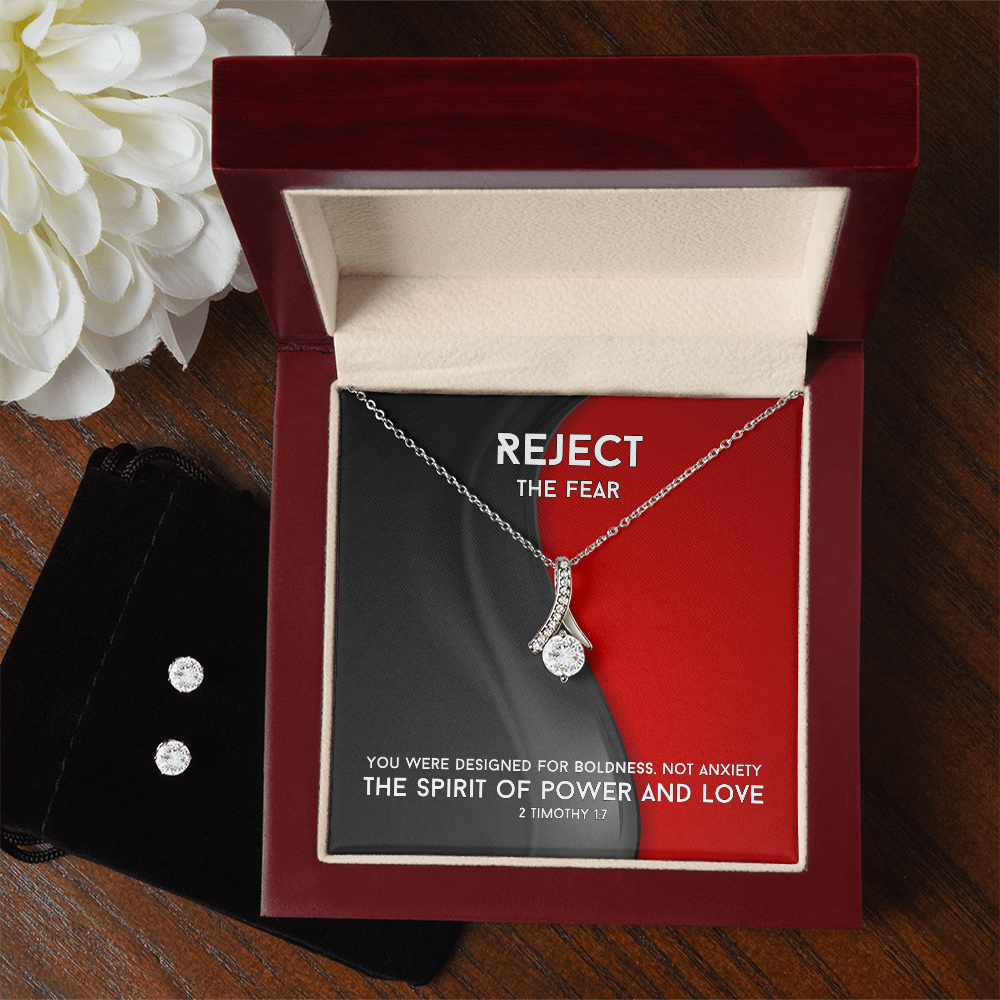 The Spirit Of Power And Love (2 Timothy 1:7) | Alluring Beauty Necklace & Earring Set