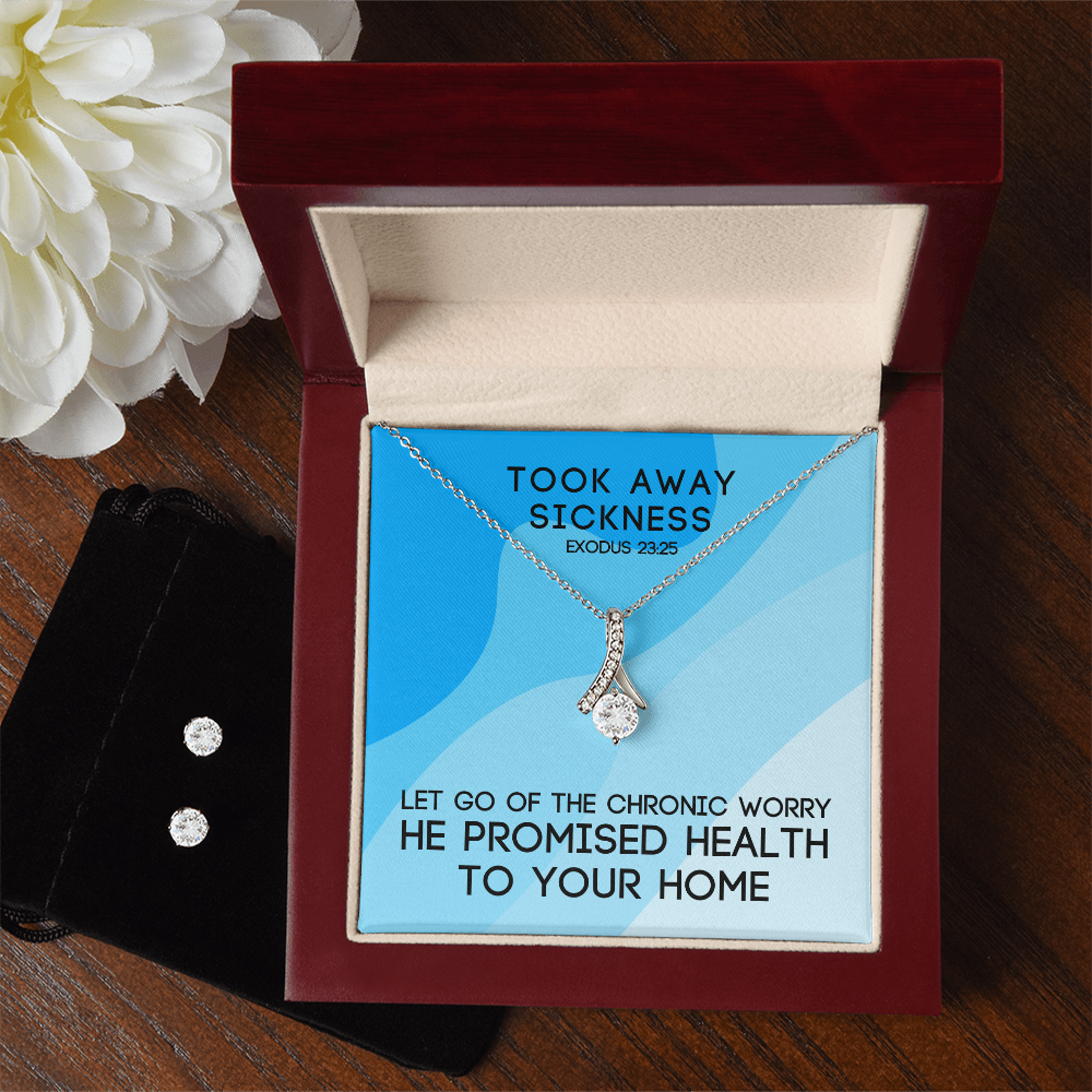 Took Away Sickness (Exodus 23:25) | Alluring Beauty Necklace & Earring Set