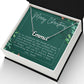 Personalised Name Necklace For Mom ~1 Corinthians 13:7~ (Horizontal)