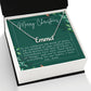 Personalised Name Necklace For Mom ~1 Corinthians 13:7~ (Horizontal)
