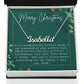 Personalised Name Necklace For Mom ~1 Corinthians 13:7~ (Horizontal)