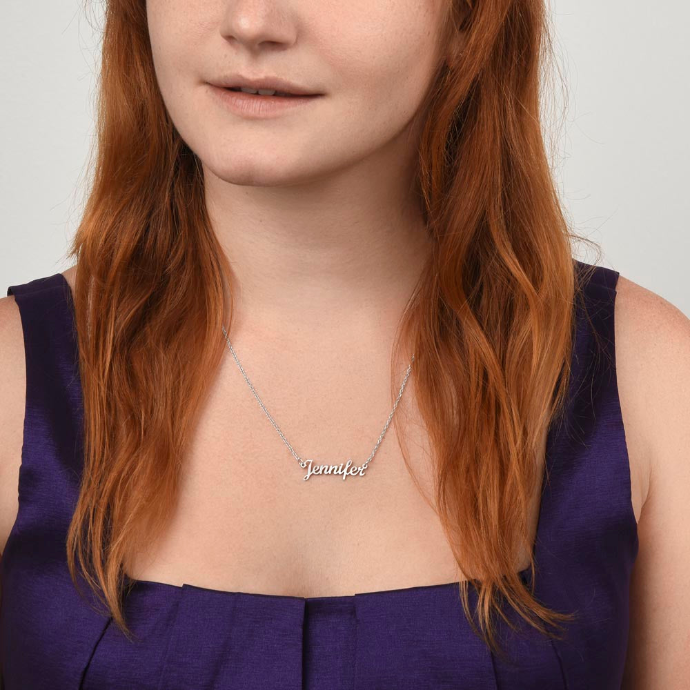 Personalised Name Necklace For Mom ~Proverbs 31:28~ (Horizontal)