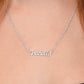 Personalised Name Necklace For Mom ~Acts 20:35~ (Horizontal)