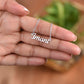 Personalised Name Necklace For Mom ~Proverbs 31:28~ (Horizontal)