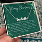 Personalised Name Necklace For Mom ~1 Corinthians 13:7~ (Horizontal)
