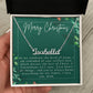 Personalised Name Necklace For Mom ~1 Corinthians 13:7~ (Horizontal)
