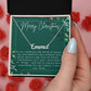 Personalised Name Necklace For Mom ~1 Corinthians 13:7~ (Horizontal)