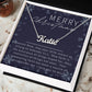 Personalised Name Necklace For Mom ~Hebrews 11:1~ (Horizontal)