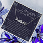 Personalised Name Necklace For Mom ~Hebrews 11:1~ (Horizontal)