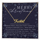 Personalised Name Necklace For Mom ~Hebrews 11:1~ (Horizontal)