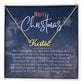 Personalised Name Necklace For Mom ~Colossians 3:14~ (Horizontal)