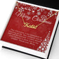 Personalised Name Necklace For Mom ~Proverbs 31:28~ (Horizontal)