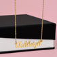 Personalised Name Necklace For Mom ~Psalm 119:105~ (Horizontal)