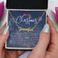 Personalised Name Necklace For Mom ~Colossians 3:14~ (Horizontal)