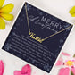Personalised Name Necklace For Mom ~Hebrews 11:1~ (Horizontal)