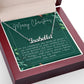 Personalised Name Necklace For Mom ~1 Corinthians 13:7~ (Horizontal)