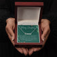 Personalised Name Necklace For Mom ~1 Corinthians 13:7~ (Horizontal)
